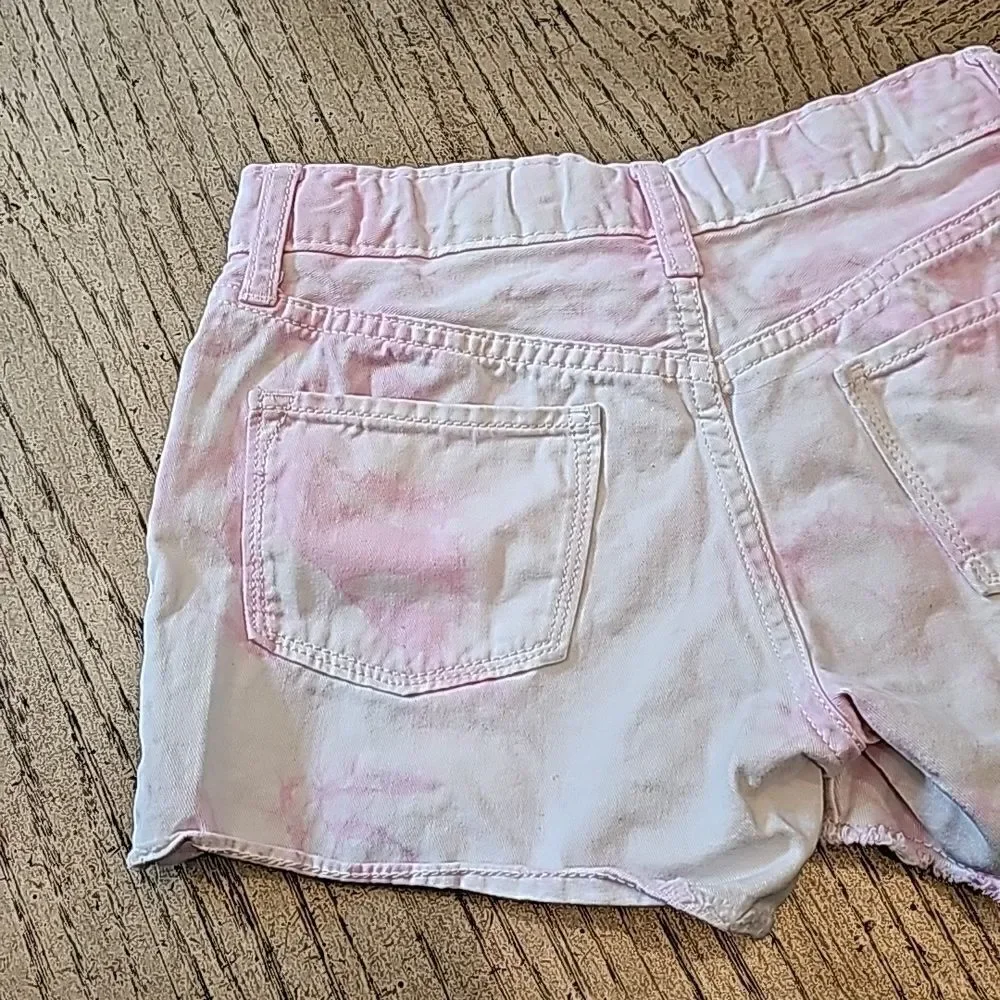 Girls size 10 denim tie dye shorts Old Navy